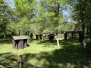 Old beehives at Opole Museum, Poland
