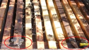 Broken frame spacer